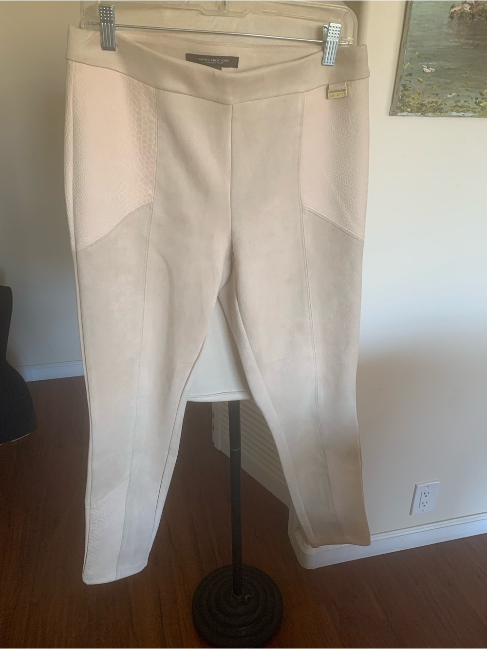 Marc New York ultra suede Light Beige Ponte legging Pants,
